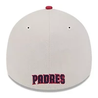 MLB Khaki/Red San Diego Padres 2024 Fourth of July 39THIRTY Flex Hat