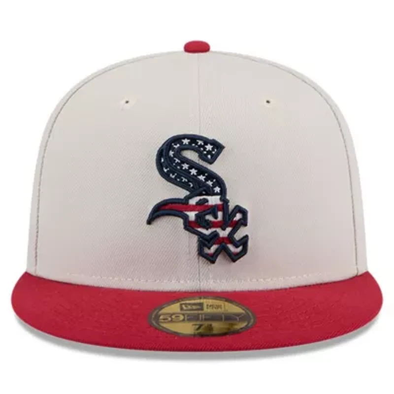 Chicago White Sox MLB Khaki/Red 2024 Fourth of July 59FIFTY Fitted Hat