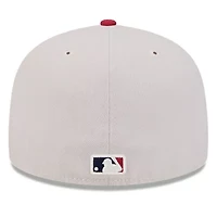 Oakland Athletics MLB Khaki/Red 2024 Fourth of July 59FIFTY Fitted Hat