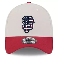MLB Khaki/Red San Francisco Giants 2024 Fourth of July 39THIRTY Flex Hat