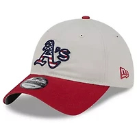 Oakland Athletics MLB Khaki/Red Athletics 2024 Fourth of July 9TWENTY Adjustable Hat