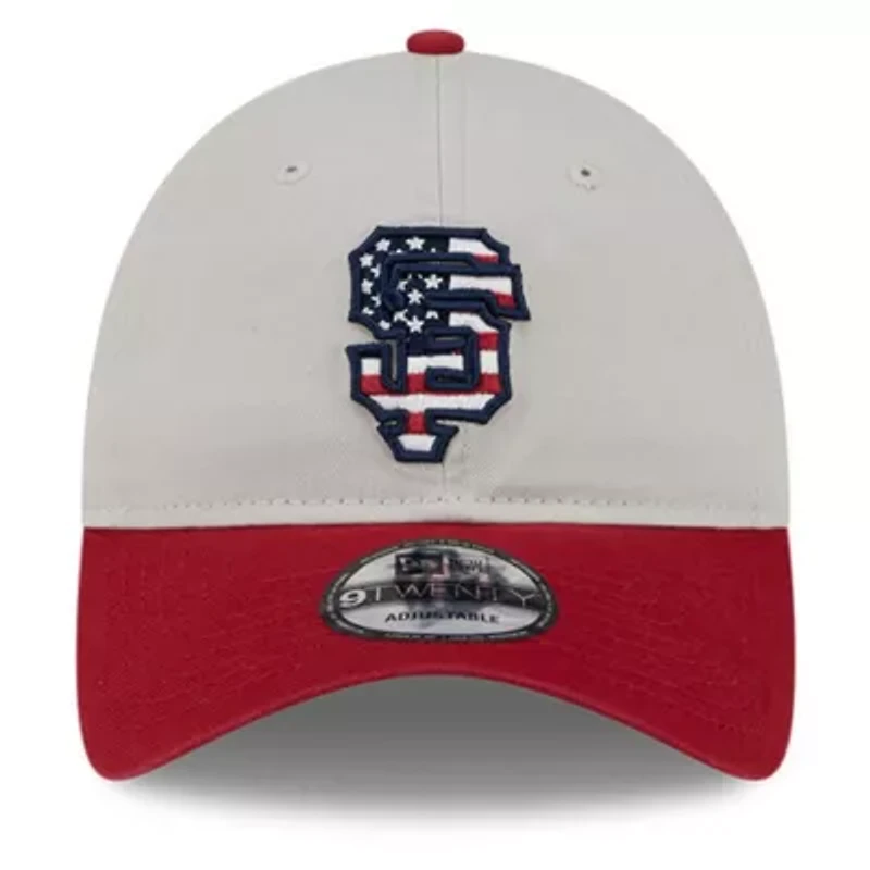 MLB Khaki/Red San Francisco Giants 2024 Fourth of July 9TWENTY Adjustable Hat