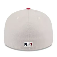 MLB Khaki/Red Pittsburgh Pirates 2024 Fourth of July Low 59FIFTY Fitted Hat