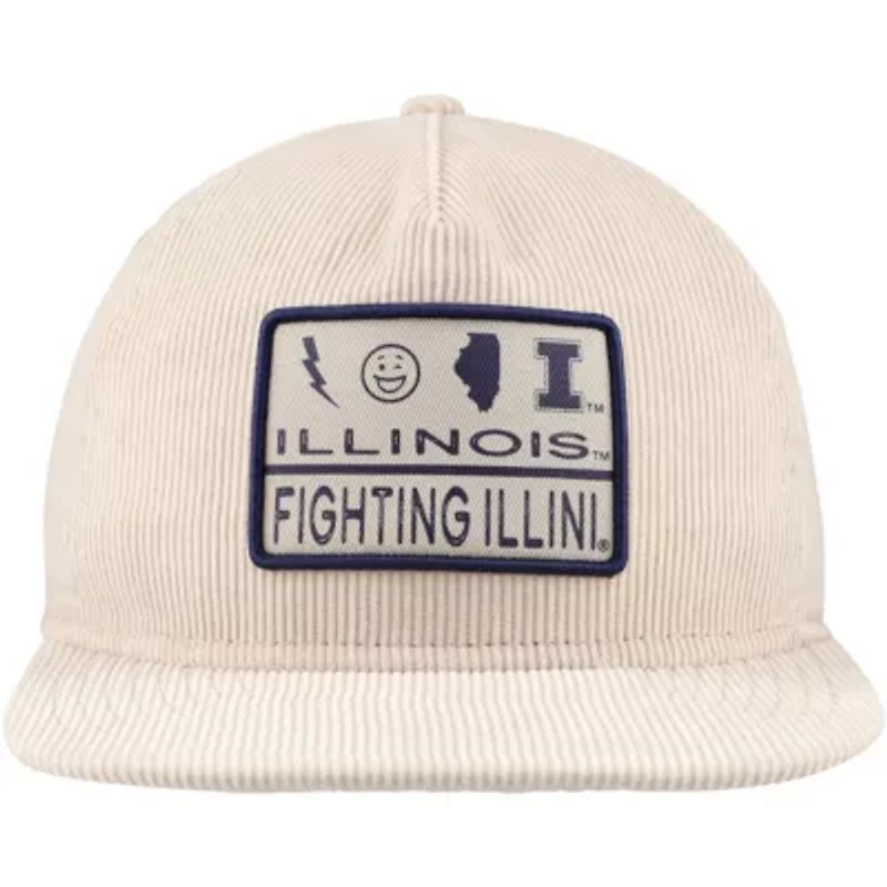 NCAA Illinois Fighting Illini Corduroy Golfer Snapback Hat