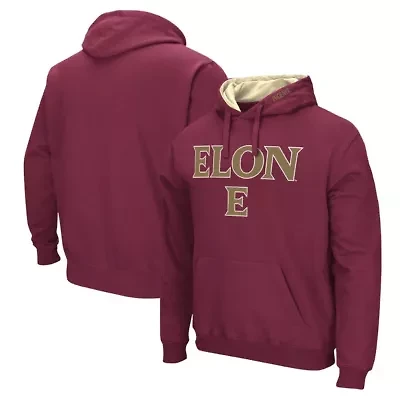NCAA Elon Phoenix Arch & Logo Pullover Hoodie