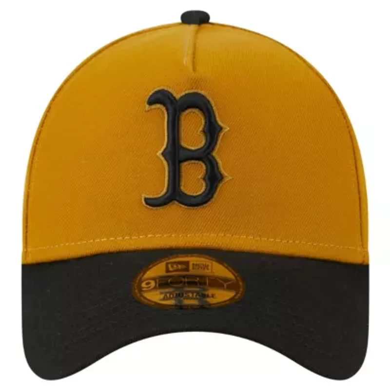 Boston Red Sox MLB Gold/Black Boston Sox Rustic A-Frame 9FORTY Adjustable Hat