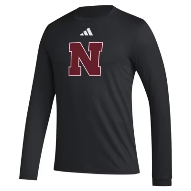 NCAA Nebraska Huskers Primary Locker Logo Pre-Game Long Sleeve T-Shirt