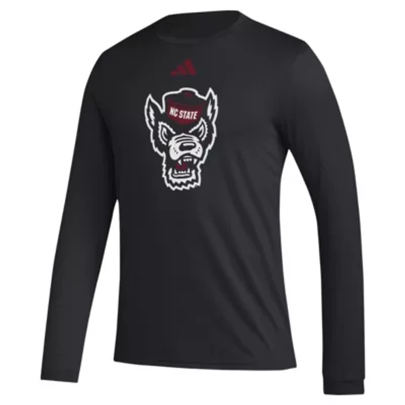NCAA NC State Wolfpack Primary Locker Logo Pre-Game Long Sleeve T-Shirt