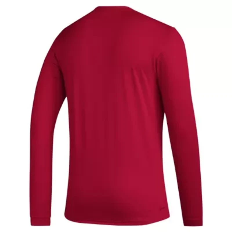 NCAA Indiana Hoosiers Primary Locker Logo Pre-Game Long Sleeve T-Shirt