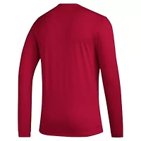 NCAA Indiana Hoosiers Primary Locker Logo Pre-Game Long Sleeve T-Shirt