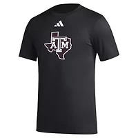 NCAA Texas A&M Aggies Primary Locker Logo Pre-Game AEROREADY T-Shirt