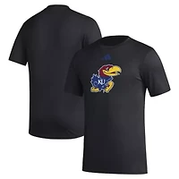NCAA Kansas Jayhawks Primary Locker Logo Pre-Game AEROREADY T-Shirt