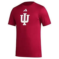 NCAA Indiana Hoosiers Primary Locker Logo Pre-Game AEROREADY T-Shirt