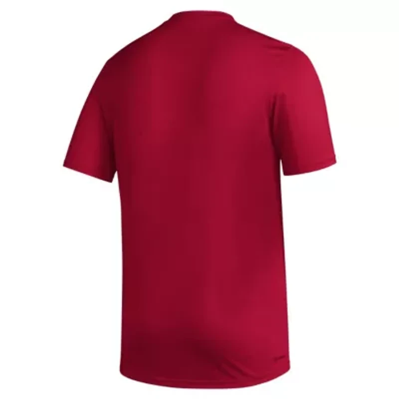 NCAA Indiana Hoosiers Primary Locker Logo Pre-Game AEROREADY T-Shirt