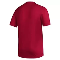 NCAA Indiana Hoosiers Primary Locker Logo Pre-Game AEROREADY T-Shirt