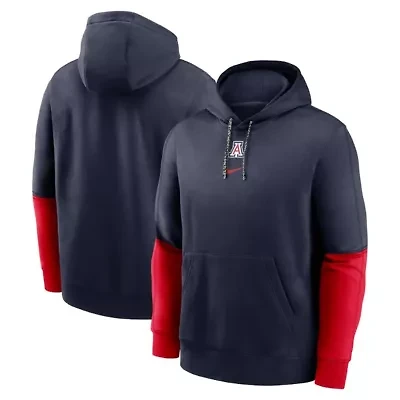 NCAA Nike Arizona Wildcats 2024 Sideline Club Pullover Hoodie
