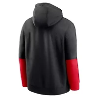 NCAA Nike Georgia Bulldogs 2024 Sideline Club Pullover Hoodie