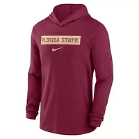 NCAA Nike Florida State Seminoles 2024 Sideline Hoodie Performance Long Sleeve T-Shirt