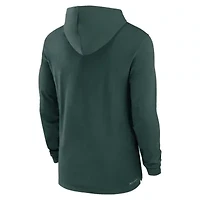 NCAA Nike Michigan State Spartans 2024 Sideline Hoodie Performance Long Sleeve T-Shirt