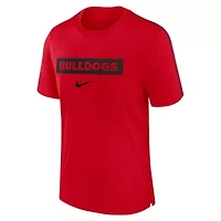 NCAA Nike Georgia Bulldogs 2024 Sideline Player Performance Tri-Blend T-Shirt