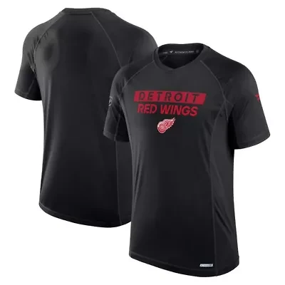 NHL Fanatics Detroit Wings Authentic Pro Rink Tech T-Shirt