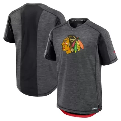 NHL Fanatics Chicago Blackhawks Authentic Pro Rink Tech T-Shirt