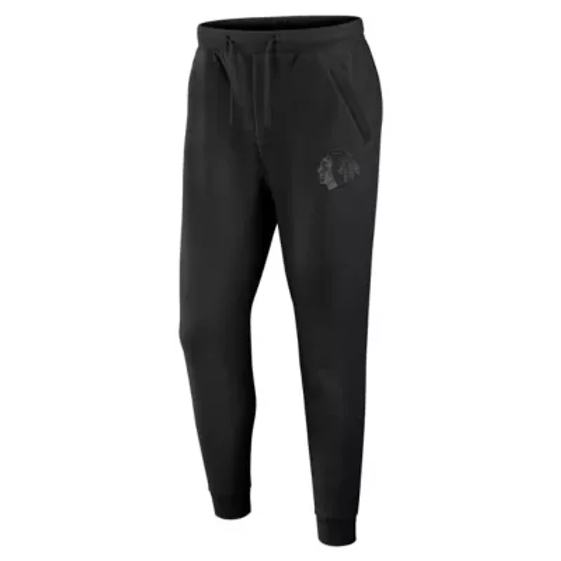 NHL Fanatics Chicago Blackhawks Authentic Pro Road Fleece Sweatpants