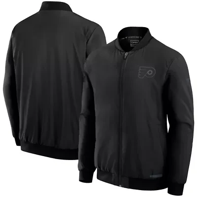 NHL Fanatics Philadelphia Flyers Authentic Pro Road Full-Zip Bomber Jacket