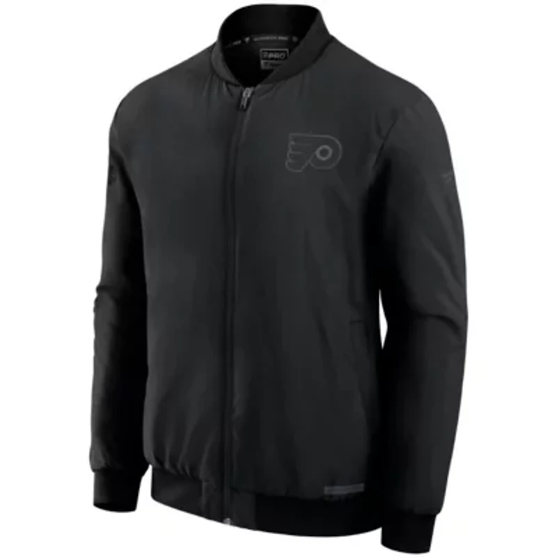 NHL Fanatics Philadelphia Flyers Authentic Pro Road Full-Zip Bomber Jacket