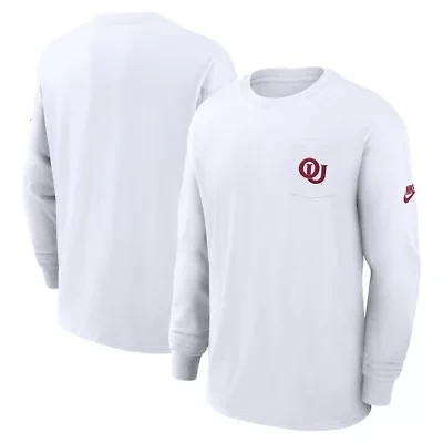 NCAA Nike Oklahoma Sooners Legacy Max90 Pocket Long Sleeve T-Shirt