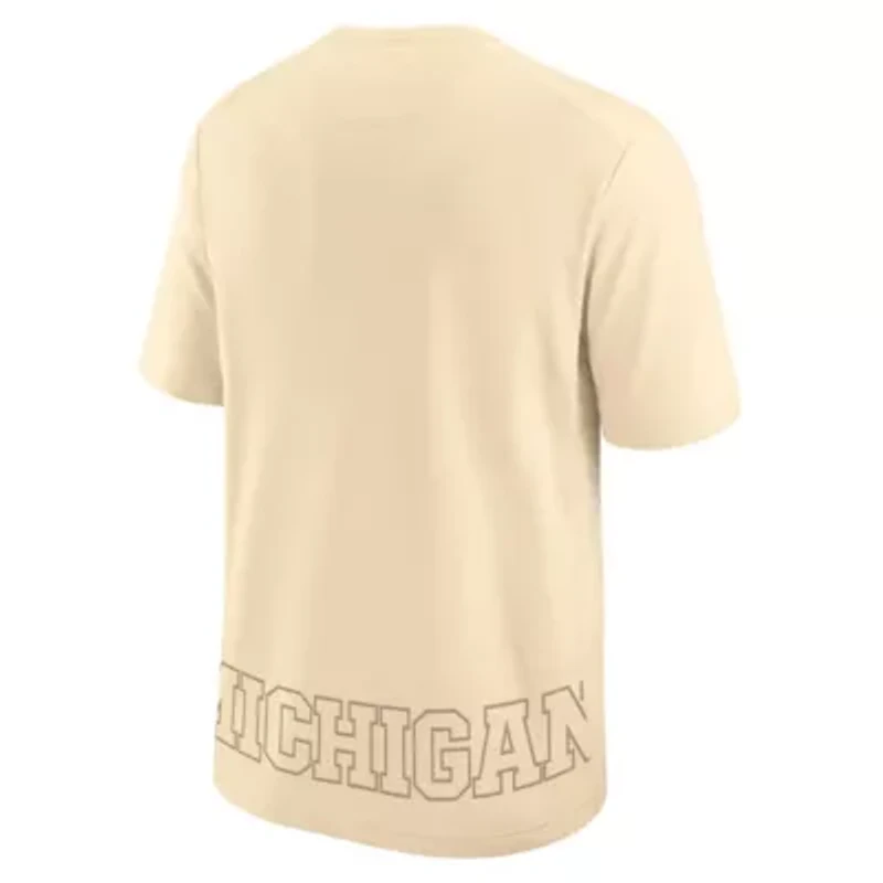 NCAA Nike Michigan Wolverines Primary Statement Two-Hit Performance T-Shirt