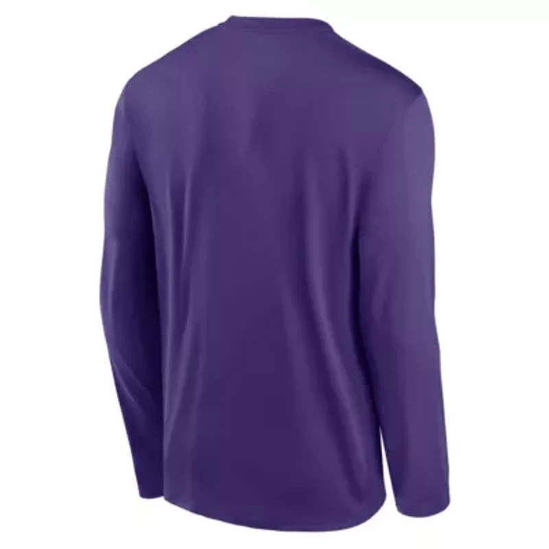 NCAA Nike LSU Tigers Primetime Two-Hit Legend Dri-FIT Long Sleeve T-Shirt