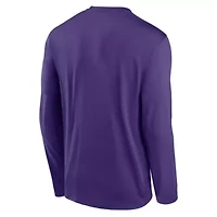 NCAA Nike LSU Tigers Primetime Two-Hit Legend Dri-FIT Long Sleeve T-Shirt