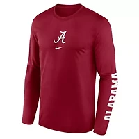 Alabama Crimson Tide NCAA Nike Primetime Two-Hit Legend Dri-FIT Long Sleeve T-Shirt
