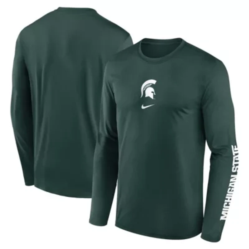 NCAA Nike Michigan State Spartans Primetime Two-Hit Legend Dri-FIT Long Sleeve T-Shirt