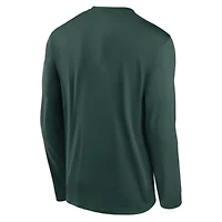 NCAA Nike Michigan State Spartans Primetime Two-Hit Legend Dri-FIT Long Sleeve T-Shirt