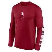 Stanford Cardinal NCAA Nike Primetime Two-Hit Legend Dri-FIT Long Sleeve T-Shirt