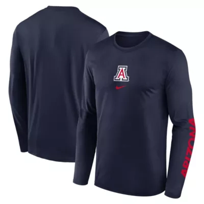 NCAA Nike Arizona Wildcats Primetime Two-Hit Legend Dri-FIT Long Sleeve T-Shirt
