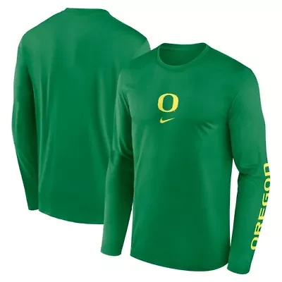 NCAA Nike Oregon Ducks Primetime Two-Hit Legend Dri-FIT Long Sleeve T-Shirt
