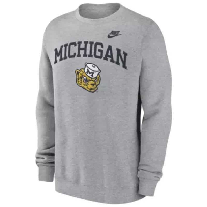 NCAA Nike Michigan Wolverines Legacy Classic Pullover Sweatshirt