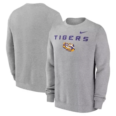 NCAA Nike LSU Tigers Primetime Primary Stack Pullover Sweatshirt
