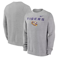 NCAA Nike LSU Tigers Primetime Primary Stack Pullover Sweatshirt