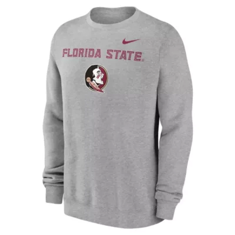 NCAA Nike Florida State Seminoles Primetime Primary Stack Pullover Sweatshirt