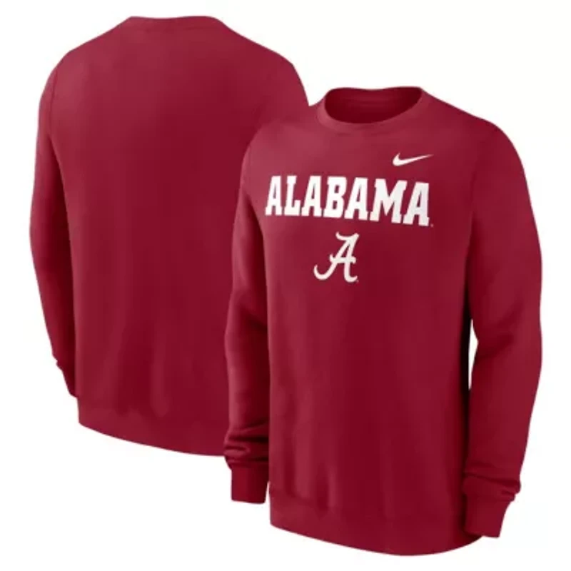 Alabama Crimson Tide NCAA Nike Primetime Primary Stack Pullover Sweatshirt