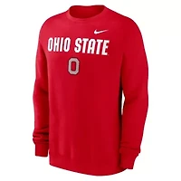 NCAA Nike Ohio State Buckeyes Primetime Primary Stack Pullover Sweatshirt