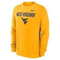 NCAA Nike West Virginia Mountaineers Primetime Primary Stack Pullover Sweatshirt