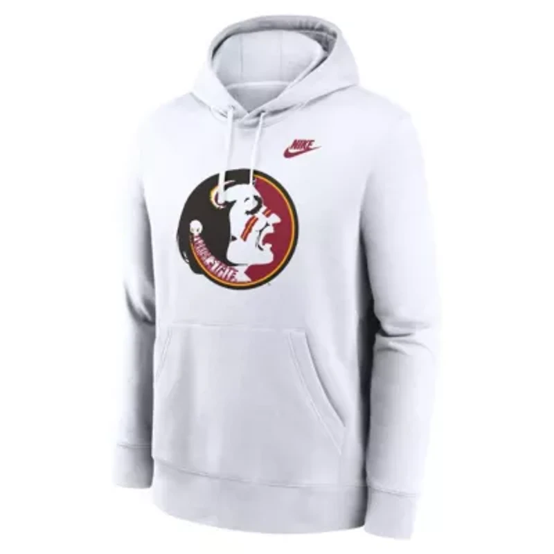 NCAA Nike Florida State Seminoles Legacy Logo Club Fleece Pullover Hoodie