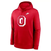 NCAA Nike Ohio State Buckeyes Legacy Logo Club Fleece Pullover Hoodie