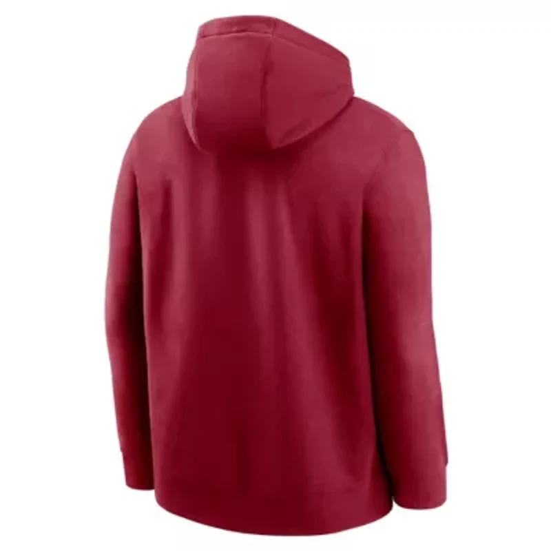 Alabama Crimson Tide NCAA Nike Legacy Logo Club Fleece Pullover Hoodie