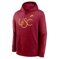NCAA Nike USC Trojans Legacy Logo Club Fleece Pullover Hoodie